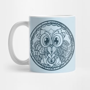 Zen Owl mandala Mug